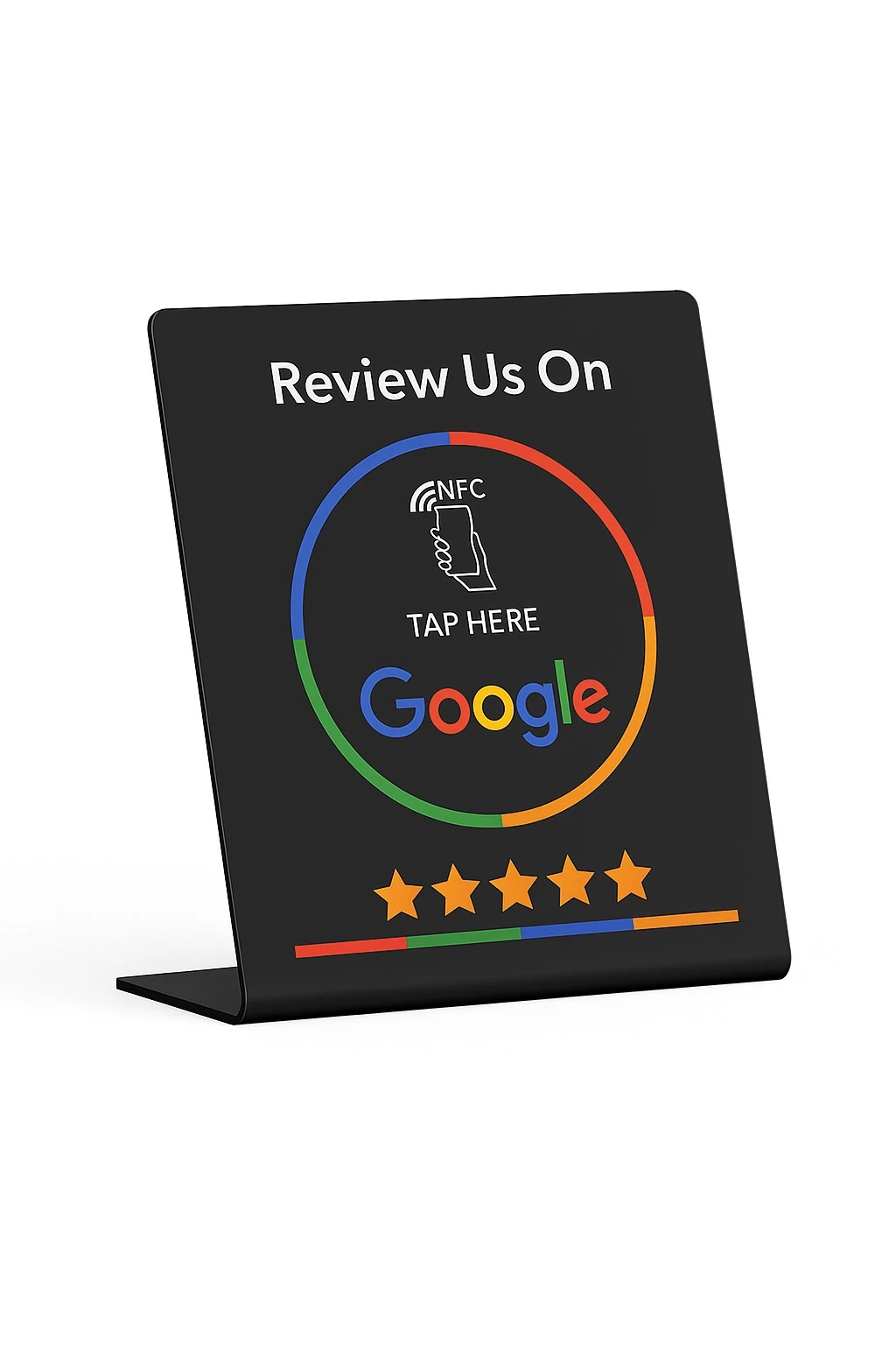 Табела (черна) Google Review EN