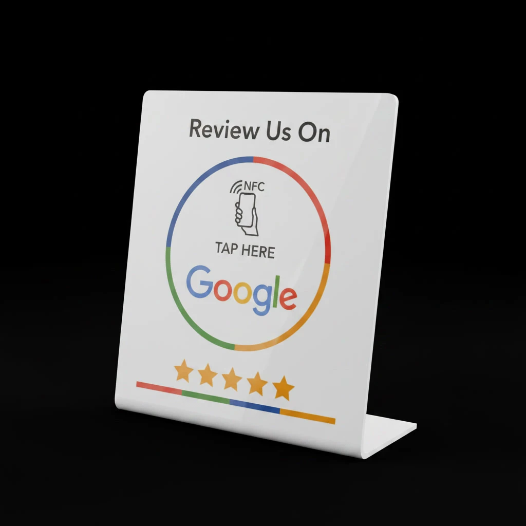 Табела (бяла) Google Review EN