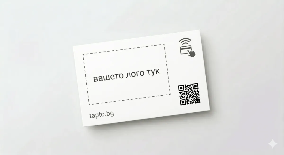 Смарт визитка White с ваше лого