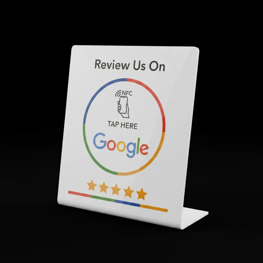 Табела (бяла) Google Review EN